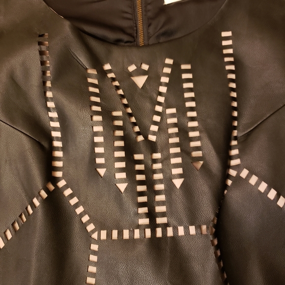 Gentle Fawn black faux leather dress - Picture 5 of 7